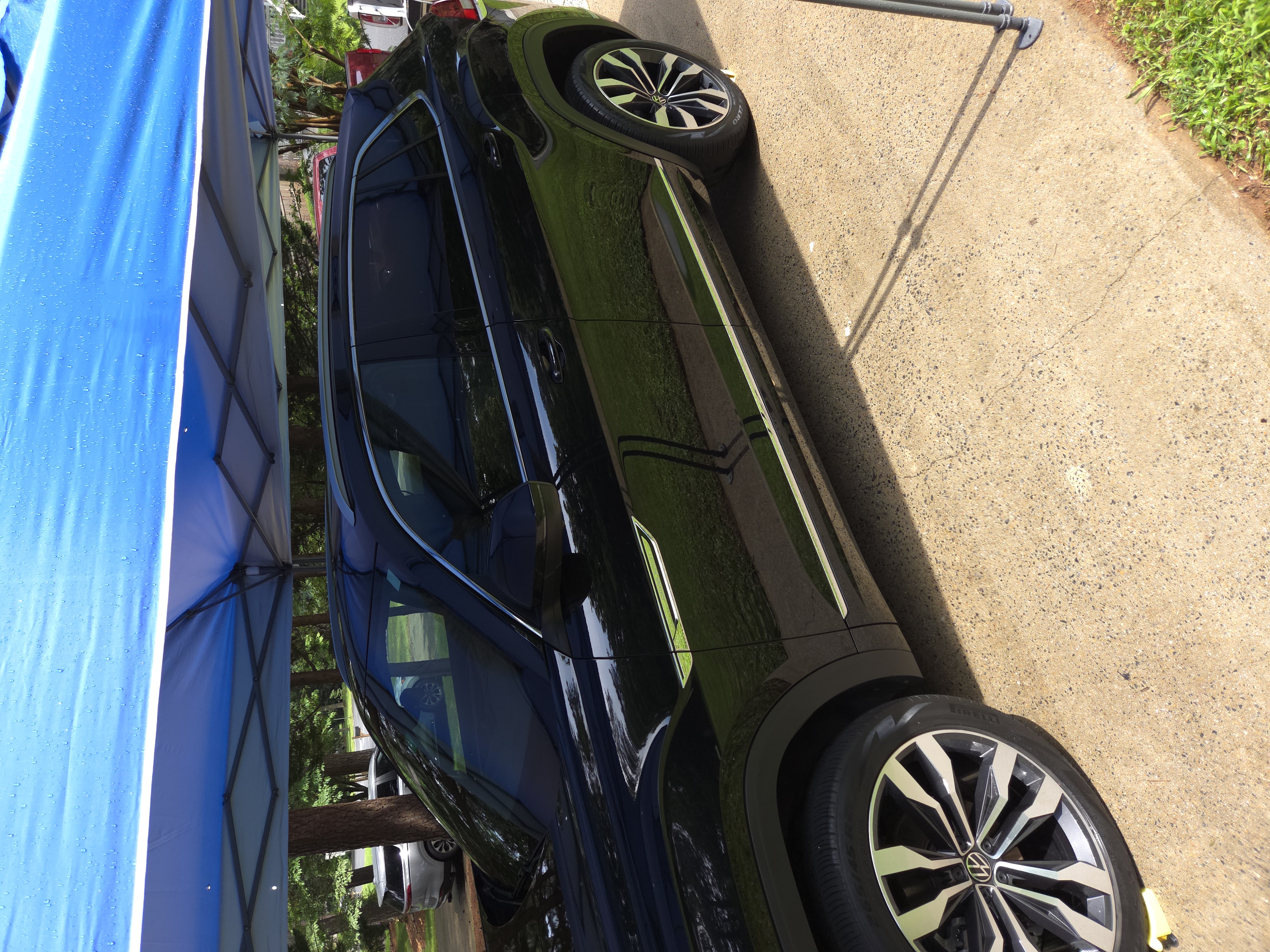 VW Atlas side profile after detail